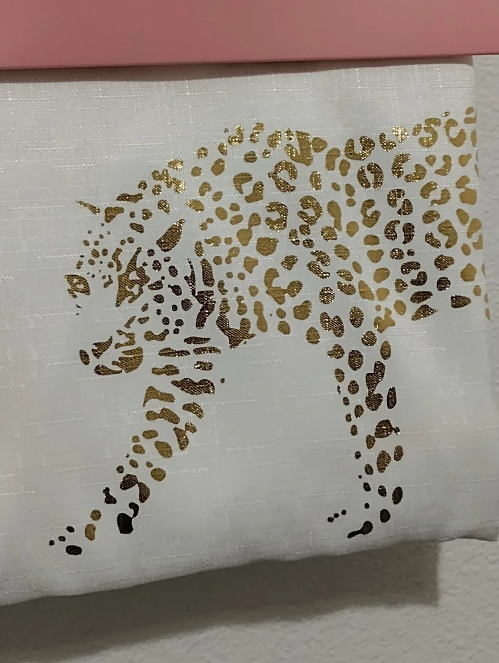 JUICY COUTURE SHOWER CURTAIN WITH HOOKS 70 X 72 JC LEOPARD  SHOWER CURTAIN NEW